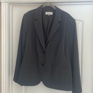 Sharp gray blazer jacket 20W Calvin Klein like new